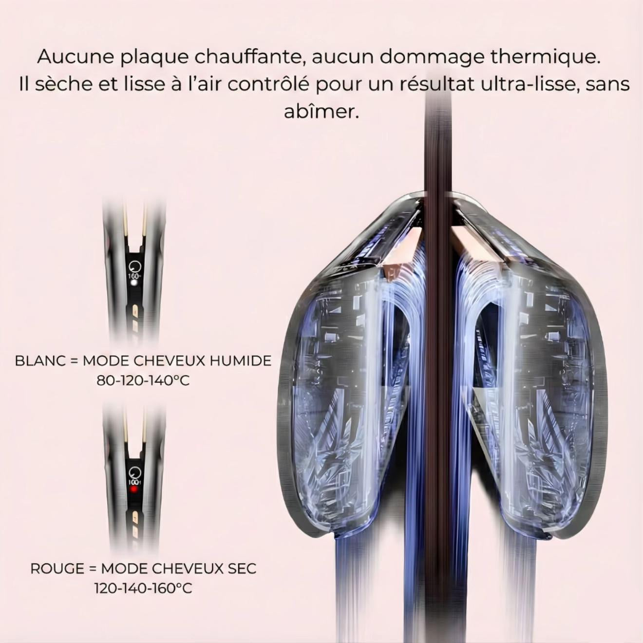 Skinovaa Airstraight – Lisseur Séchant à air sans plaques chauffantes – Nickel/Cuivré – Image 6