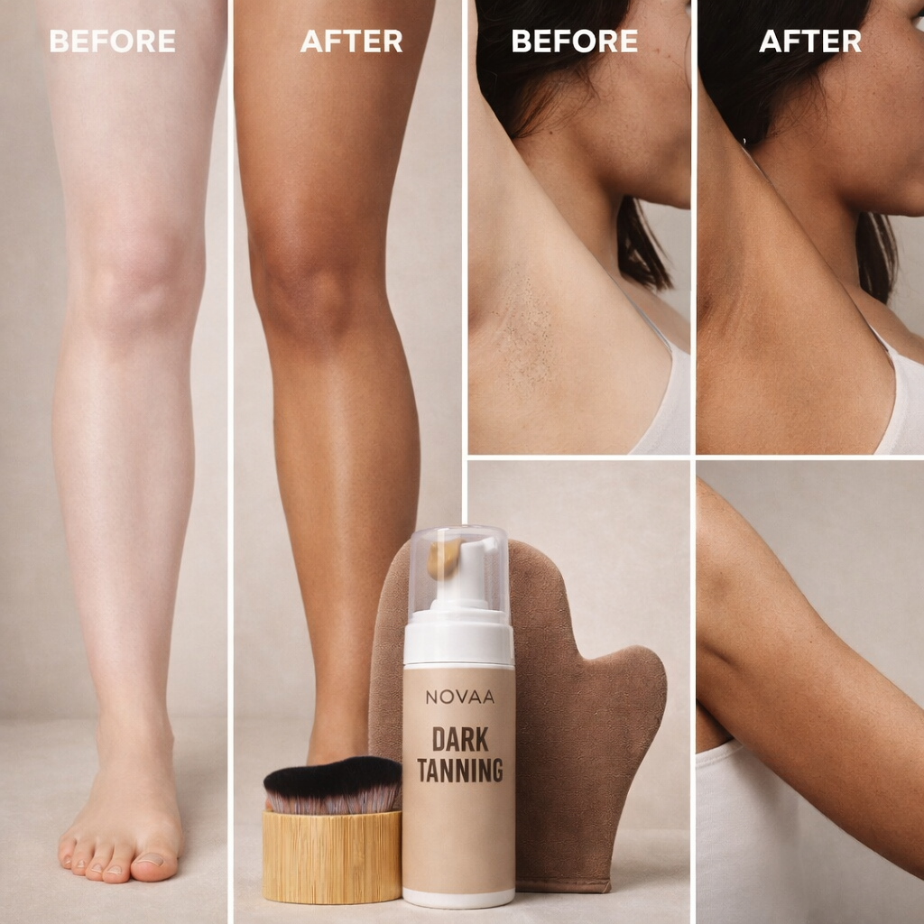 Set Mousse Bronzante Instantanée | Skinovaa Dark Tanning – Image 8