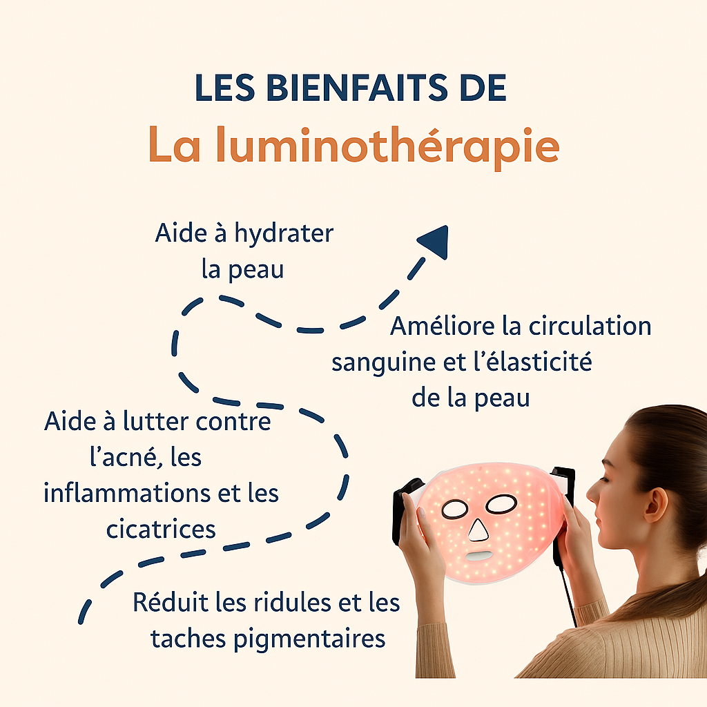 Masque LED Luminothérapie Skinovaa Pro – Visage & Cou – Image 7