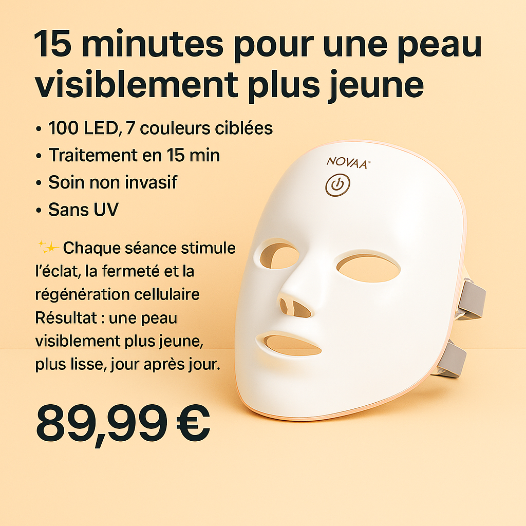 Masque LED de Luminothérapie 7-en-1 – Skinovaa LED – Image 4