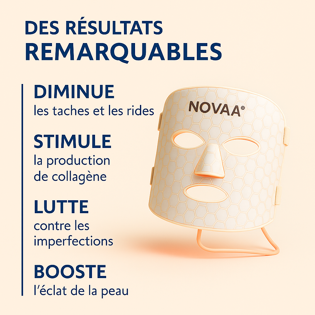 Masque LED Luminothérapie Skinovaa Pro – Visage & Cou – Image 8