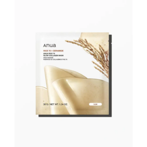Anua Masque Collagène Éclat Rice 70 + Céramide : Nutrition & Luminosité – 4 masques