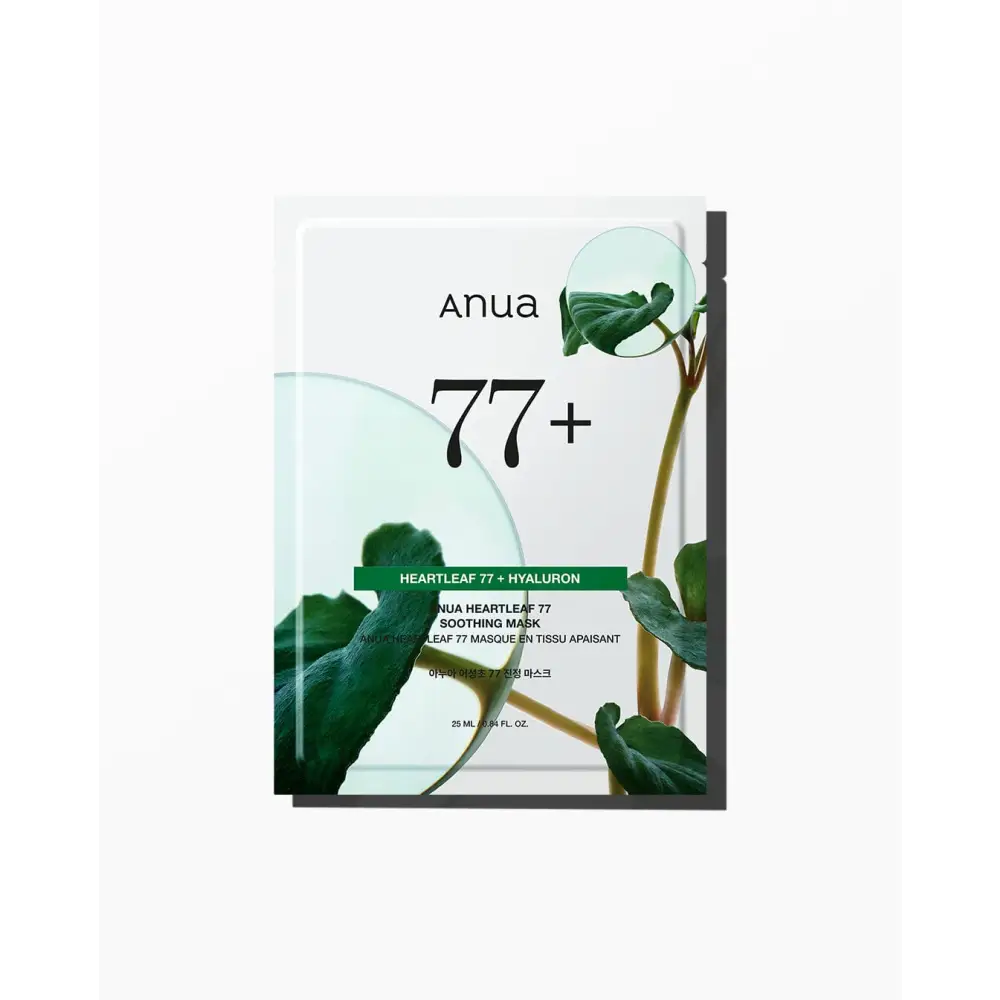Anua Masque Tissu Apaisant 77 % Heartleaf + Hyaluron : Hydratation & Réconfort – 10 masques – Image 4