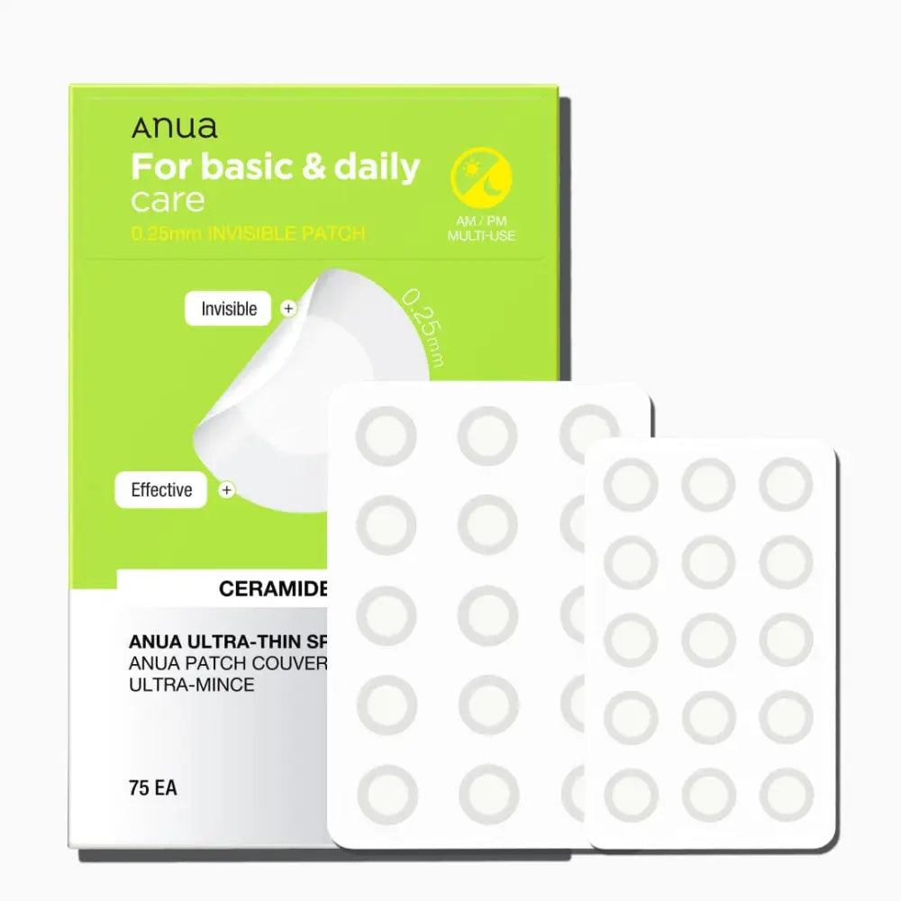 Anua Ultra‑Thin Spot Cover Patch : Cica + Céramide - 75 pcs