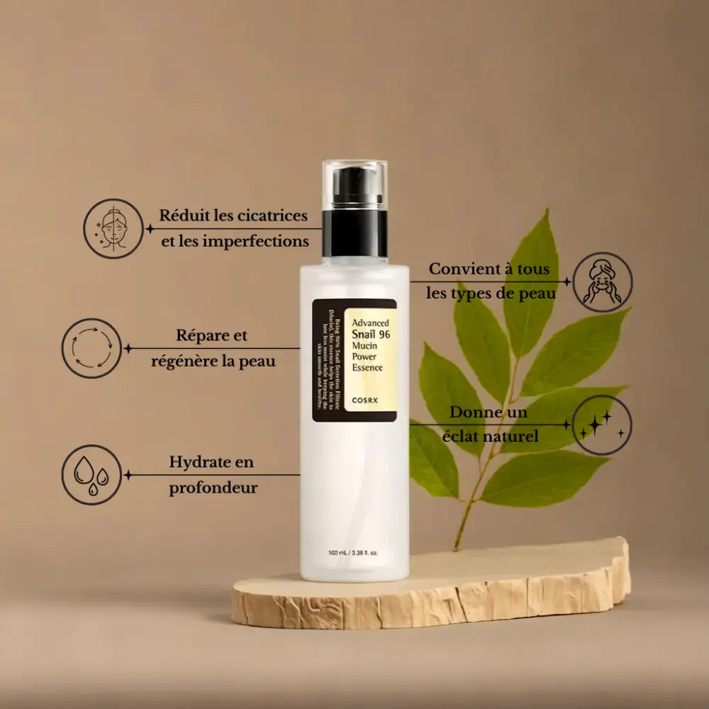 COSRX Snail Mucin Duo : Essence 96% + Crème 92% – 100 ml + 50 ml – Image 3