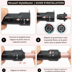 Alternative view of Fer à boucler professionnel 4 en 1 interchangeables | Skinovaa StyleMaster