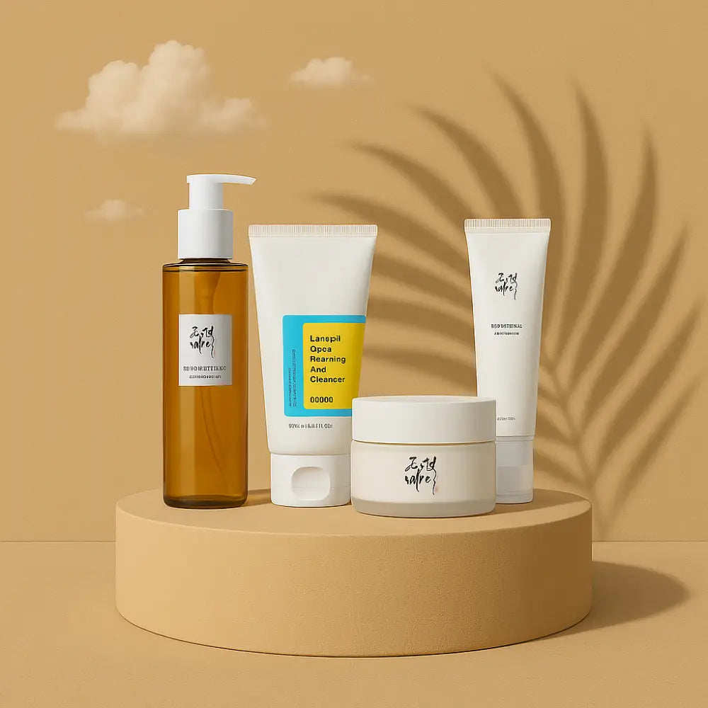 Pack du soir : Beauty of Joseon + COSRX Routine Coréenne Éclat : Huile, Nettoyant, Crème & Sérum – 4 Produits