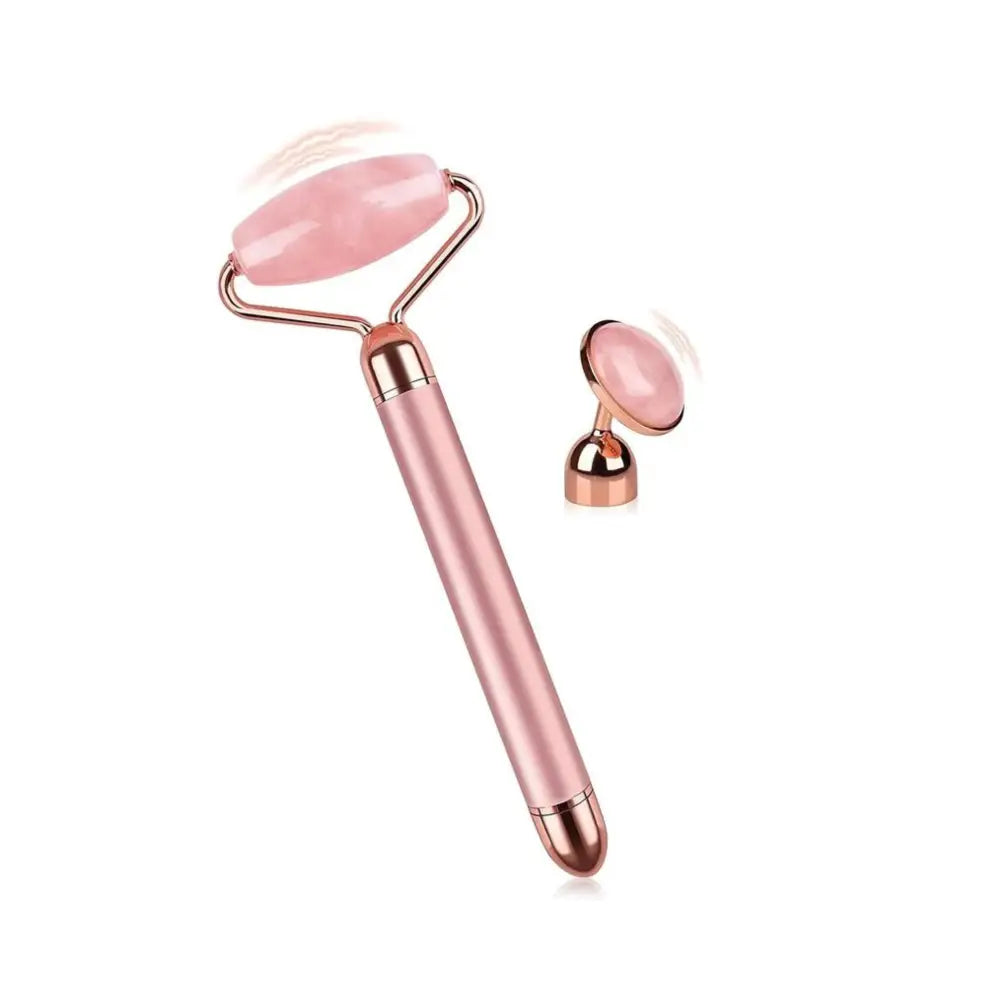 Rouleau Vibrant Quartz Rose 3 en 1 – Rajeunissement et Fermeté de la Peau | Skinovaa BeautyQuartz Pro – Image 3