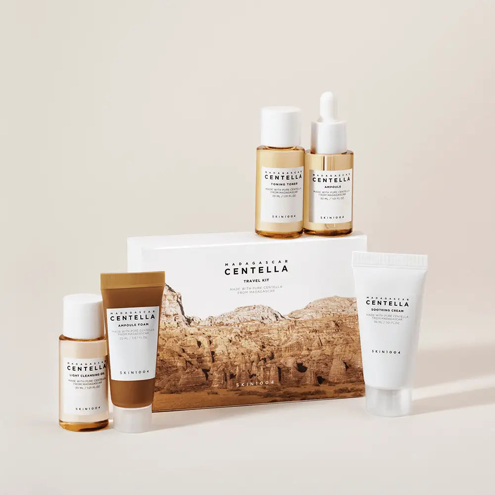 Skin1004 Kit de Voyage Centella : Nettoyage & Soin Anti-Stress – 6 pièces